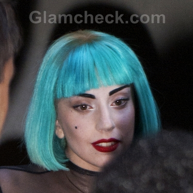 lady gaga 2011 cfda. Lady-Gaga-blue-hair-2011-CFDA-