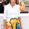 Leila Bekhti Printed Carven Skirt at Cannes Film Festival 2012 Leila Bekhti Printed Carven Skirt at Cannes Film Festival 2012