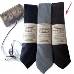 Recycled cassette tape neck ties