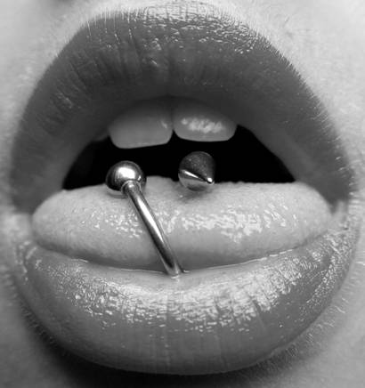 about tongue piercings. Tongue rings