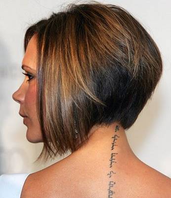 victoria beckham tattoo on neck. victoria Beckham neck tattoo