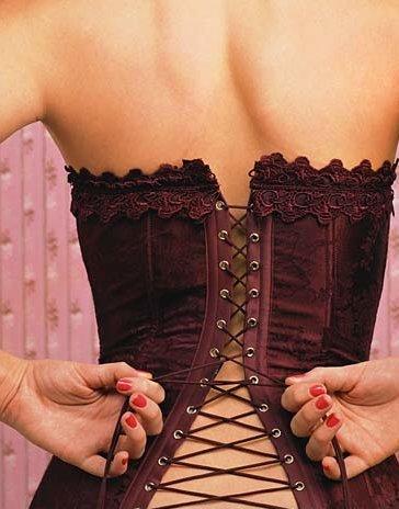 back piercing corset. Back lacing corset