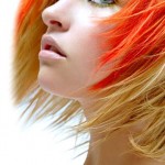 Funky hair color