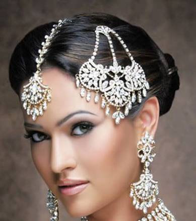 Indian bridal hair jewelry