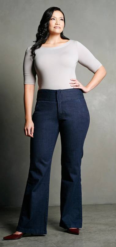 Jeans for plus size  curvy women