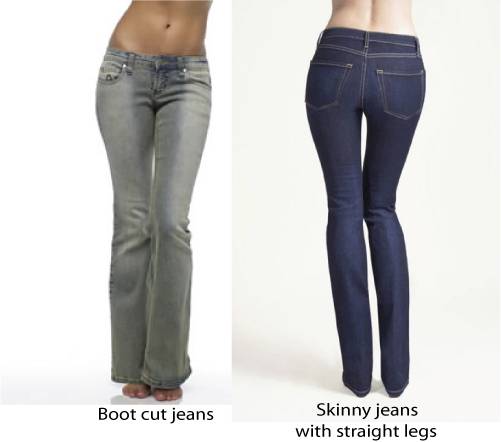 Jeans for wide hips / boot cut / skinny