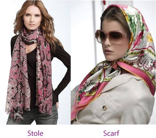 Difference between scarf and stole (2)