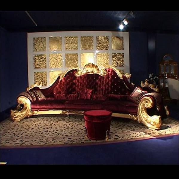 Michael Jackson luxury furniture on auction- nine seat sofa