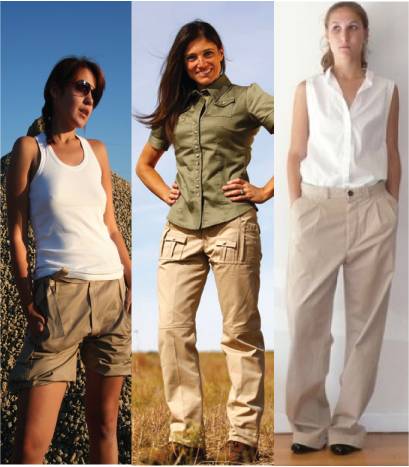 Women safari pants