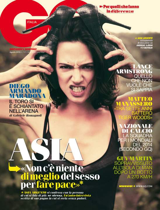 asia argento tattoo. Asia Argento for GQ Italy