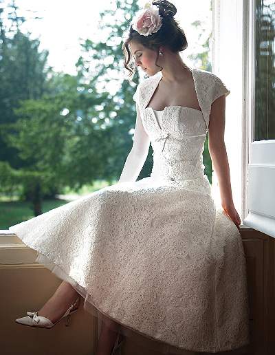  Length Wedding Dress on Tea Length Dress