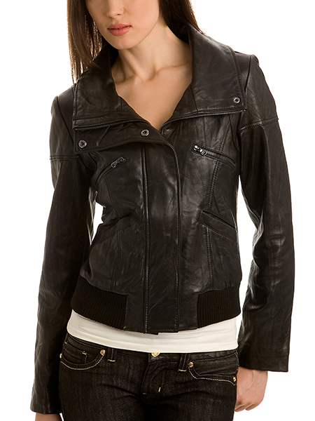 leather jackets for women. Black leather jacket for women