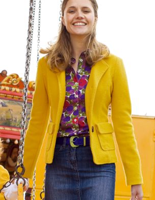 Images of Yellow Blazer For Women - Reikian