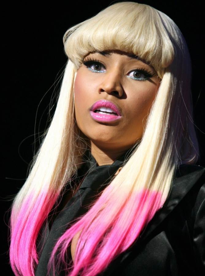 Nicki Minaj 2010 colorful hairstyles