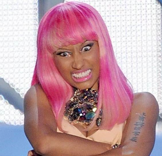 rihanna pink hair. Nicki Minaj pink hair color