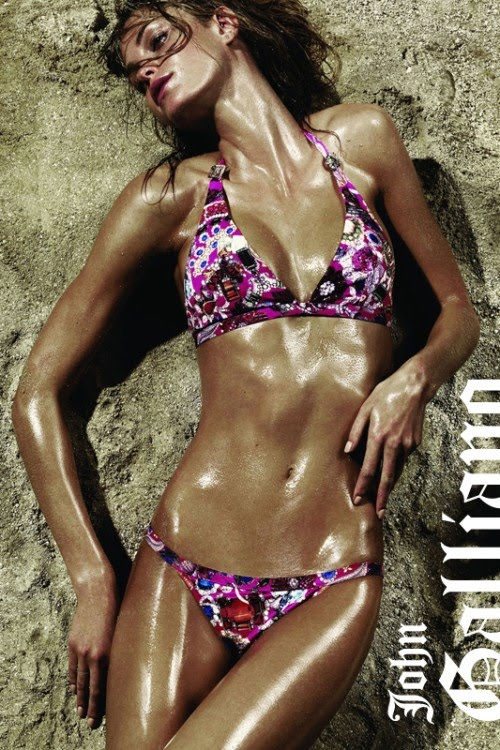 Erin Heatherton John Galliano 2011 lingerie Swim 4