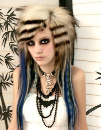 scene hairstyles for girls with medium. long emo scene hairstyles
