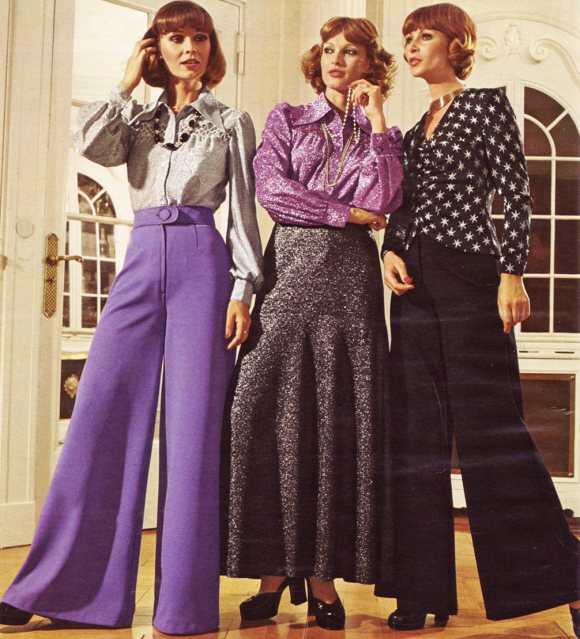 70s fashion bell-bottoms