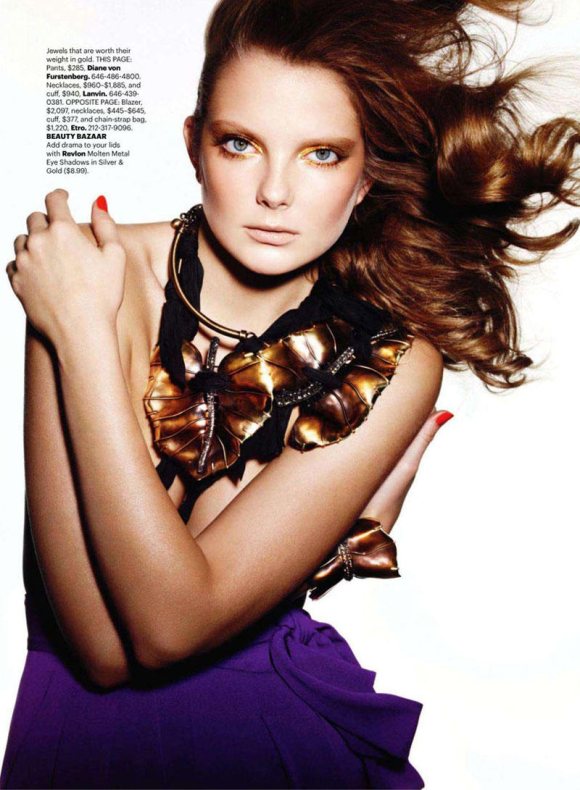 Eniko Mihalik for Harpers Bazaar US March 2011 3