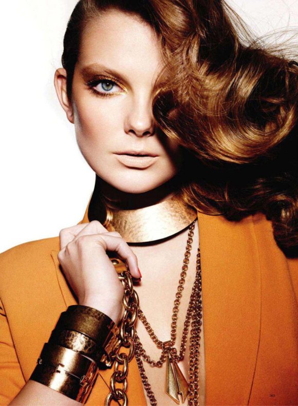 Eniko Mihalik for Harpers Bazaar US March 2011 4