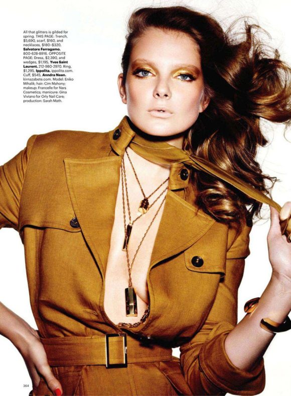 Eniko Mihalik for Harpers Bazaar US March 2011 5