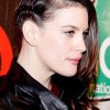 Liv Tyler sports half braided hairstyle