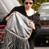 Selma Blair casual look fringe bag