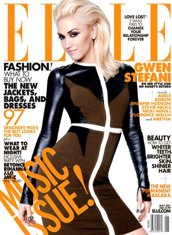 elle gwen stefani 2011. Gwen Stefani Elle US May 2011