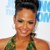 Top-bun-hairstyle-Christina-Milian