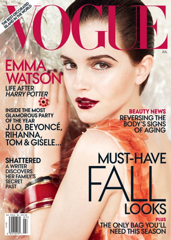 emma watson 2011 vogue cover. Emma Watson Vogue US July 2011