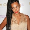 Solange Knowles braided hairstyle