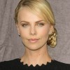 Celeb Hairstyle Charlize Theron Sports Braided Side Bun