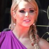 Celebrity hairstyle Nicola side fishtail braid