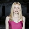 Dakota Fanning Ravishing in Fuschia at Vanity Fair Party