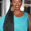Kandi Burruss long skinny braids
