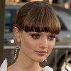 Bella Heathcote blunt bangs