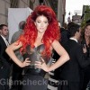 Celeb hair neon hitch voluminous red hair