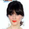 celebrity bangs hairstyles 2012 billboards awards zoe deschaneal celebrity bangs hairstyles 2012 billboards awards zoe deschaneal