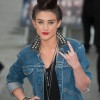 Katie Waissel twisted top knot hairstyle