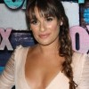 Lea Michele side-braid-hair