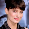 Alex Lombard Blunt Bangs and Classy Bun