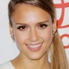 Jessica Alba Side Ponytail hairstyle
