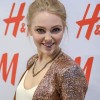 AnnaSophia Robb Messy top Bun at HM Denim Days Launch