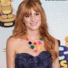 Bella Thorne Wows with Chic Hair Colorful Neck Piece