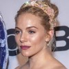 Sienna Miller Sports Bejewelled Floral Headband