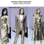 Christmas Dressing Shimmering Gold Outfits