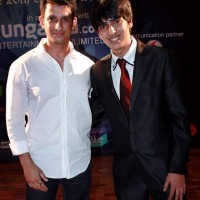 Armaan Malik with Sharman Joshi at CASCADE 2012 inter collegiate competition