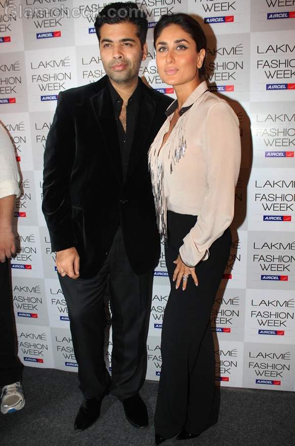 karan johar kareena kapoor lakme fashion week