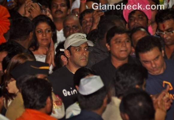 Bollywood Celebs Ganpati Visarjan 2012 salman khan