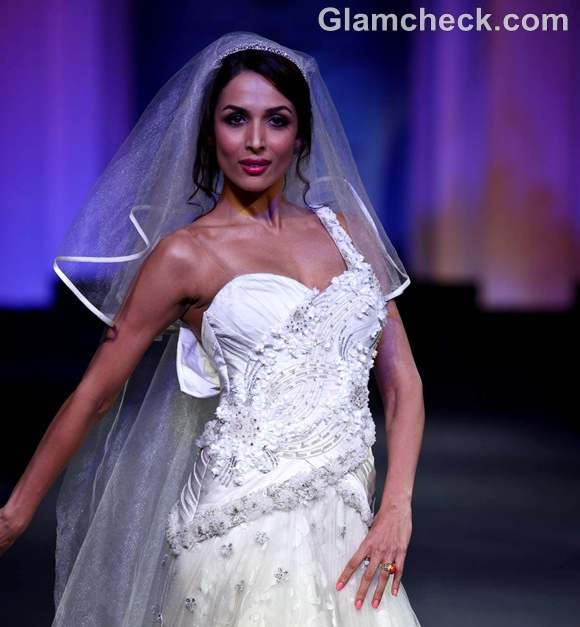 Malaika Arora for mandira wirk Aamby Valley india bridal fashion week 2012